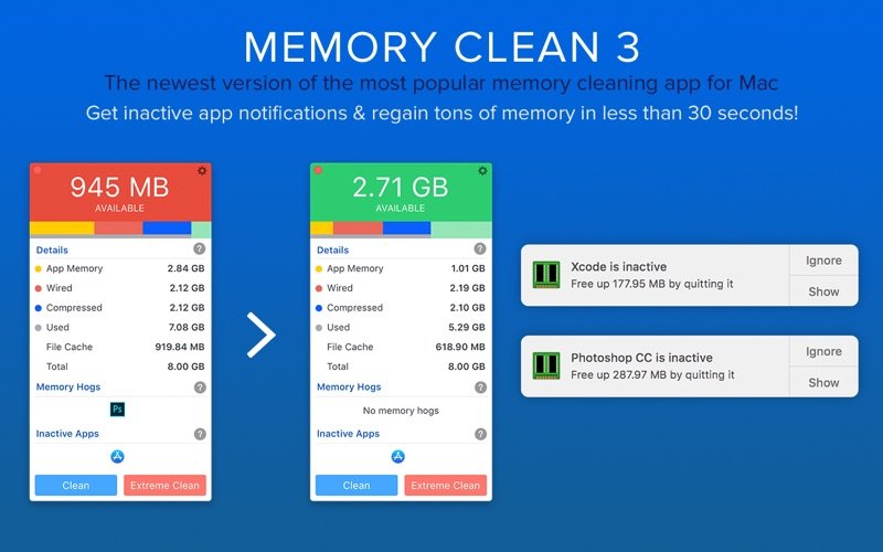 Memory Clean 3 screenshot 1
